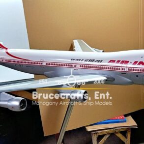 Model of B747-100 Air India Old livery with detailed craftsmanship.